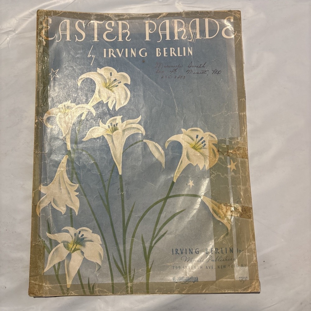 Easter Parade by Irving Berlin Piano Vocal Guitar  1960‎